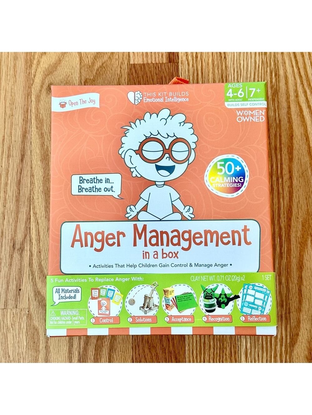Anger Management in a Box SEL Emotional Regulation Activity Kit